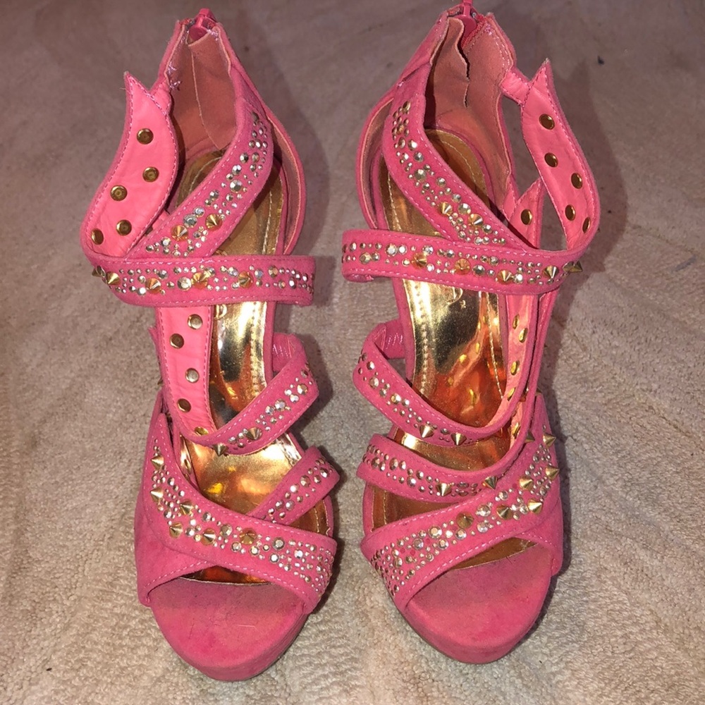 Pink with gold